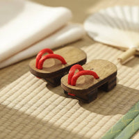 1/12 Scale Doll Shoes Lightweight Wooden Doll Shoes Miniature Clogs for Hobbyists, Diorama Display