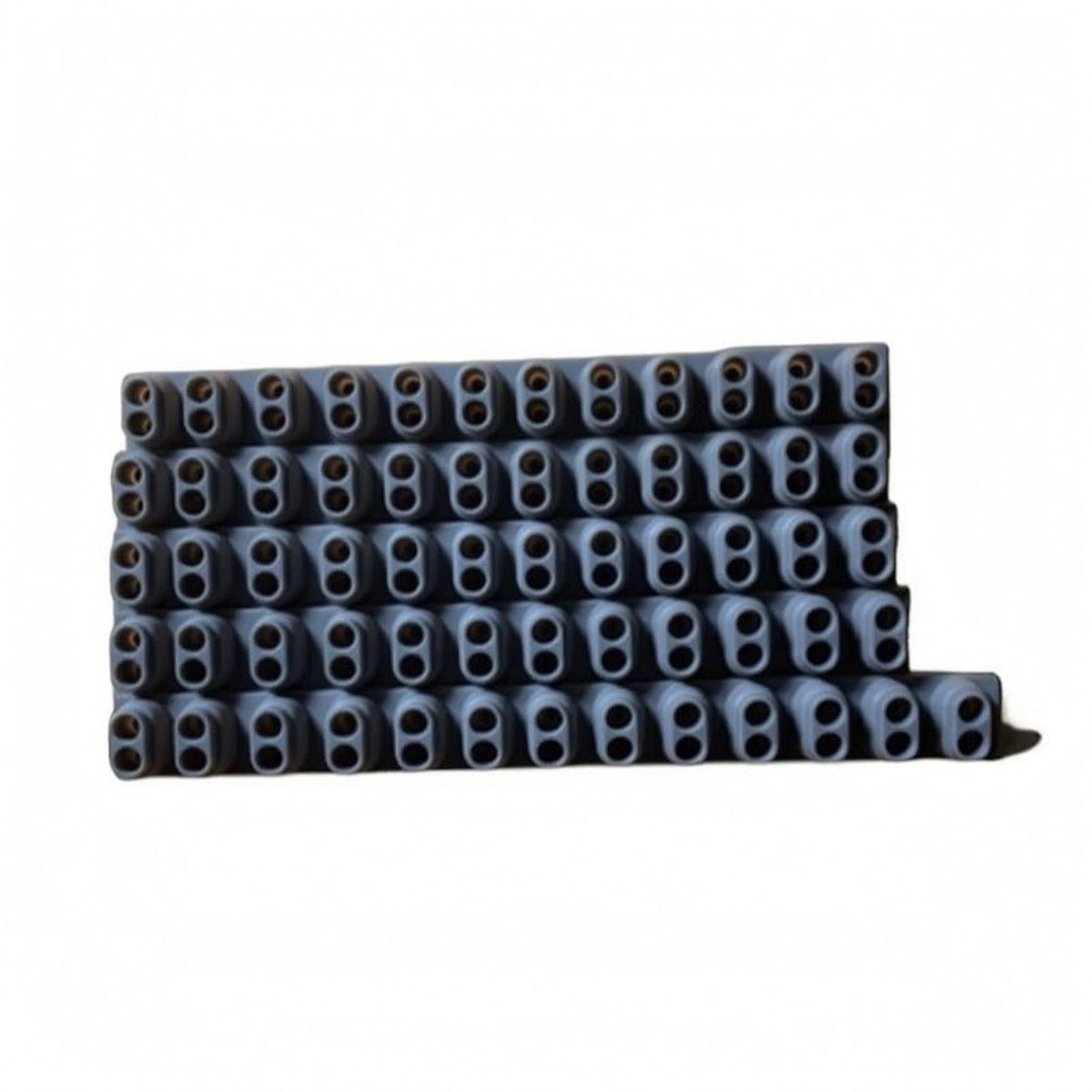 10 Pieces Ribbed Conductive Rubber Strip Black Keyboard Contact Point Strip Long Narrow Music Instrument Part