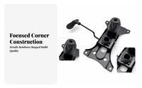 Stamped Steel Chair Base Control Plate Multiple Bolt Holes Tilt Mechanism Base Plate Ribbed Handle Swivel Tilt Control Mechanism