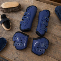 4 Pieces Horse Leg Boots Shock-Resistant Tendon Boots Contoured for Riding, Training