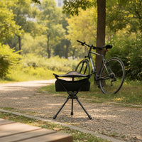 Swivel Camping Stool Lightweight Rotating Stool with Storage Bag Compact Collapsible for Campers, Fishing, Outdoor Activities