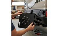 Perforated Non-Slip Hinged Clamp Cap Aluminum RV Bumper End Cap Vented Bumper Cover Vehicle Accessory Cable Loop