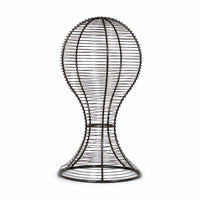 Wire Hat Stand with Round Base Stable Head-Shaped Display Stand Sturdy Holder Countertop for Collectors, Vanity Table, Dresser