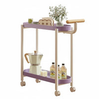 Mobile Design C-Shaped Rolling Table adaptable Utility cart Space-Saving Household Furniture Sturdy Construction for Apartment Dwellers, homeowners, Students, Living Room, Bedroom, Small areas, Balcony