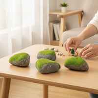 5 Pieces Fake Rock Hollow Faux Rock Realistic Garden Stone for Planter