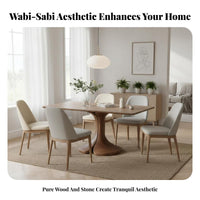 Rectangular Slabsurface rustic minimalism Design 6-8 Person Rectangular Table Modern Minimalist Household Furniture for Families, Dining Room, Home, Office