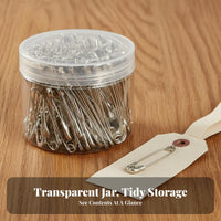 Secure Lock Safety Pin Sturdy and Long-Lasting Tagging Pin Thickened for Seamstresses, Homemakers, Household, Craft Room, Home Repair
