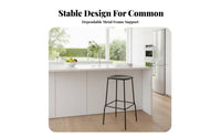 Urban Design Wireframe High Stool Nordic Aesthetic Bar Chair Minimalist Design Seating Furniture with Footrest for Homeowners, Business Owners, Adults, Restaurant, Counter, Kitchen, Dining Room