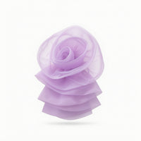 Textile Flower Translucent Flower Applique Three-Dimensional for Crafters