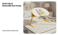 Peanut Shaped Study Table Multi-Use Foldable Bed Table Lightweight Adjustable children's Desk for Preschoolers, Young Children, on the Floor, Playroom