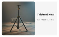 Tripod Speaker Stand Anti-Slip Feet Metal Audio Tripod Sturdy & Stable Floor Speaker Stand for DJs, Artists, Live Performance, Studio, Karaoke