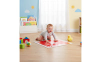 Stress Relief Liquid Filled Floor Tile Colorful Gel Play Mat Visual & Tactile Stimulation Interlocking Sensory Tile for Toddlers, Kids, Babies, Playroom, Classroom