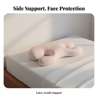 High Resilience Ergonomic Latex Pillow Breathable Side Sleeper Pillow for Adults, Women, Sleeping, Napping, Bedroom