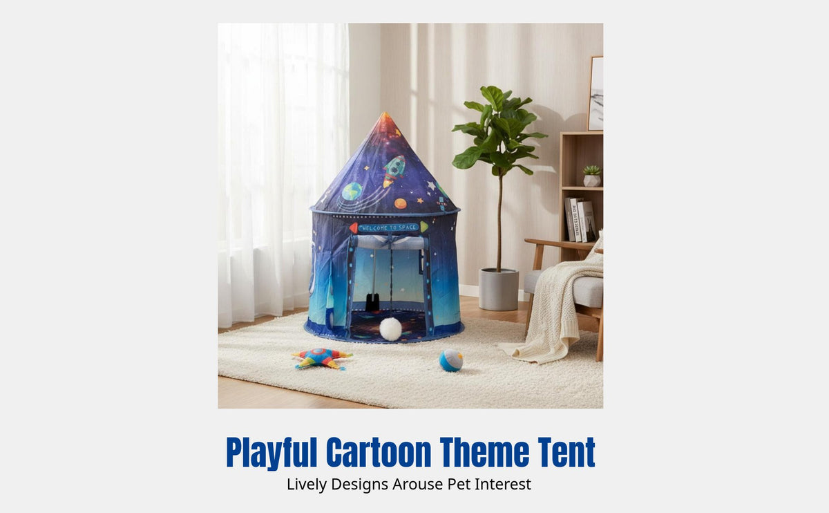 Play Tunnel with Tent Easy to Cleanpet Supplies Foldable for Felines, Kittens, Indoor, Playroom, Outsidedoor