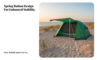 2 Pieces Tent Vestibule Pole Lightweight Aluminum Canopy Support Rod Rust-Resistant Adjustable Tarp Pole for Hikers, Campers, Backpacking, Beach