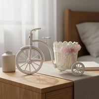 Tricycle Flower Basket Tricycle Storage Organizer Ribbon Plant Holder