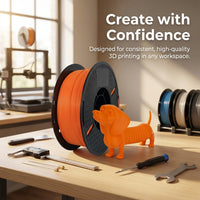 High Speed PLA Filament 1.75mm for Printer, Matte for Prototyping and Modeling, for Hobbyists, 1kg Length, Round Disk Design