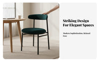 Nordic design Upholstered Shell Chair Minimalist Design Seating Furniture Ergonomic Backrest Thickly paddinged for Interior Designers, Homeowners, Young Adults, Dining Room, Restaurant, Home Office, perusing alcove