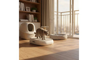Easy to Clean Double Layer Litter Catcher Litter Trapping Mat for Senior Cats, Kittens