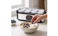 Yogurt Maker with Glass Cups Automatic Yogurt Maker with Glass Jars Countertop for Families