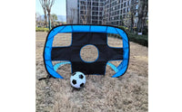 Four-Way Kids Soccer Goal Versatile Portable Soccer Training Net Easy Setup for Beginners, Park