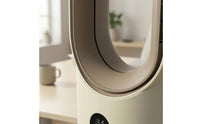 Type-C Charging Bladeless Humidifying Fan 3-Speed Bladeless Desk Fan LED Display Air Cooler Portable