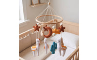 Baby Mobile with Alpaca Felt Llama Nursery Mobile Desert-Themed Cozy for Newborns