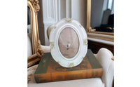 Embossed Resin Frame Luxury Oval Photo Frame Tabletop Display for Entryway
