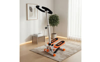 Compact Mini Stepper with Handlebar Space-Saving Stepper with Handlebar Hydraulic Step Machine Stable for Beginners