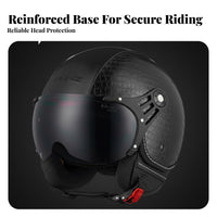 Retro Half Helmet 3C Certified All Season Half Shell Helmet Impact Resistant for Men, Women, Commuting, City Riding