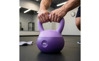 Even Surface Soft Kettlebell Comfortable Grip PVC Kettlebell Floor Protection Weight Training Tool Shock-Absorbing Base for Home Gym