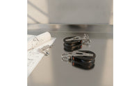 Stainless Steel Single Pulley Compact Rope Pulley Corrosion-Resistant Block Heavy-Duty for Sailors, Marine Rigging