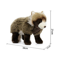 Raccoon Dog Stuffed Toy Soft Stuffed Raccoon Dog Soft-Furred Cuddly for Children, Nursery, Desk