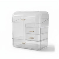 Stackable Cosmetic Drawer Box Space-Saving Makeup Organizer Large Capacity