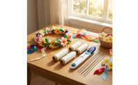 Flower Garland Making Kit Stainless Steel Flower Garland Kit Threading Craft Supplies for Crafters, Students, Art Class