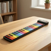 Rolling Piano Keyboard Silicone 37-Key Keyboard Lightweight Rolling Piano for Travel