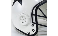 Football Helmet Ornament Handcrafted Metal Helmet Decor Vintage Sculpture for Game Room, Desk, Office