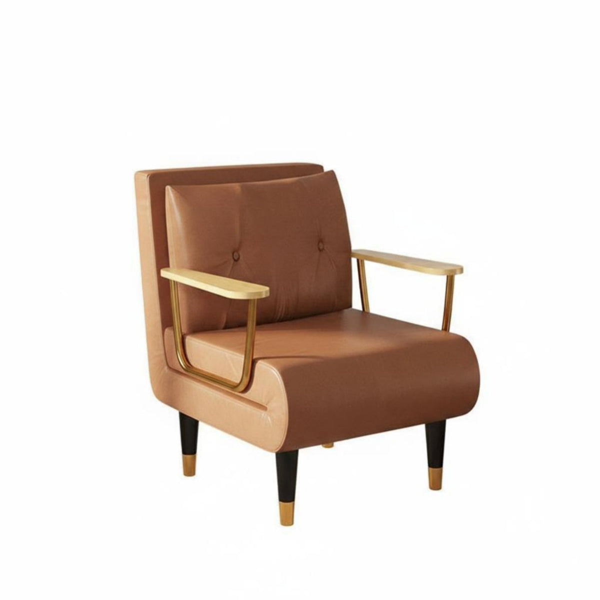 Foldable Design Armless Sleeper Chair Space-Saving Sofa Bed Easy Conversion transformable Seat Sturdy Frame for Office Workers, Apartment Dwellers, Homeowners, Small Spaces, Dorm Room