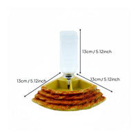 Natural Rock Look 2-in-1 Amphibian Food and Water Dish Anti-Tip Lizard Food and Water Bowl Long-Lasting Resin Material Corner Amphibian Feeder Waterer for Terrarium