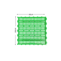 Easy to Clean Sheep Slatted Floor Reinforced Structure Plastic Goat Flooring Panel Anti-Slip Surface Interlocking Livestock Floor Tile for Farmers