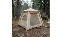 No-Assembly Inflatable Tent with Canopy Quick-Open Inflatable Cabin Detachable Tent with Canopy Ventilated for Campers, Couples, Backyard