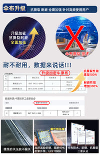电动车专用雨伞暴雨遮雨伞摩托车外卖骑手黑胶棚电摩折叠雨棚抗风