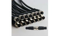 12mm Circular Connector Aviation Plug Cable Secure Locking Connection 12mm Circular Connector Cable Resistant Waterproof Electrical Wiring