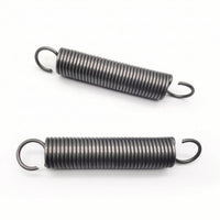 2 Pieces Cylindrical Spring with Hooked Ends Heavy-Duty Coil Spring with Hooks Long-Lasting Extension Springs with Hook Ends Versatile for Mechanics