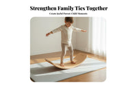 Unrestricted-Ended Play Wooden Balance Board Versatile Use Natural Wood Balance Board Stimulates Creativity Children's Wooden Seesaw for Toddlers