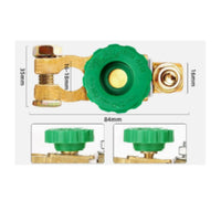 Battery Disconnect Switch Clamp-Style Battery Switch with Rotary Knob Parasitic Drain Mitigation 12v-24v Compatible