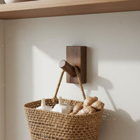 Handwoven Kitchen Ginger Garlic Basket Rustic Decor Imitation Rattan Storage Basket Space-Saving Imitation Rattan Storage Bin Versatile for Pantry, Entryway, Bathroom