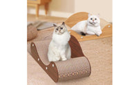 Large Size Chaise Lounge Cat Scratcher 2-in-1 Design Corrugated Cat Scratcher Sofa for Multiple Cats