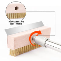 Stainless Steel Pizza Oven Cleaning Brush with Copper Bristles