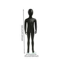 Child Mannequin with Transparent Base Standing Faceless Child Mannequin Matte Finish Display Form for Studios